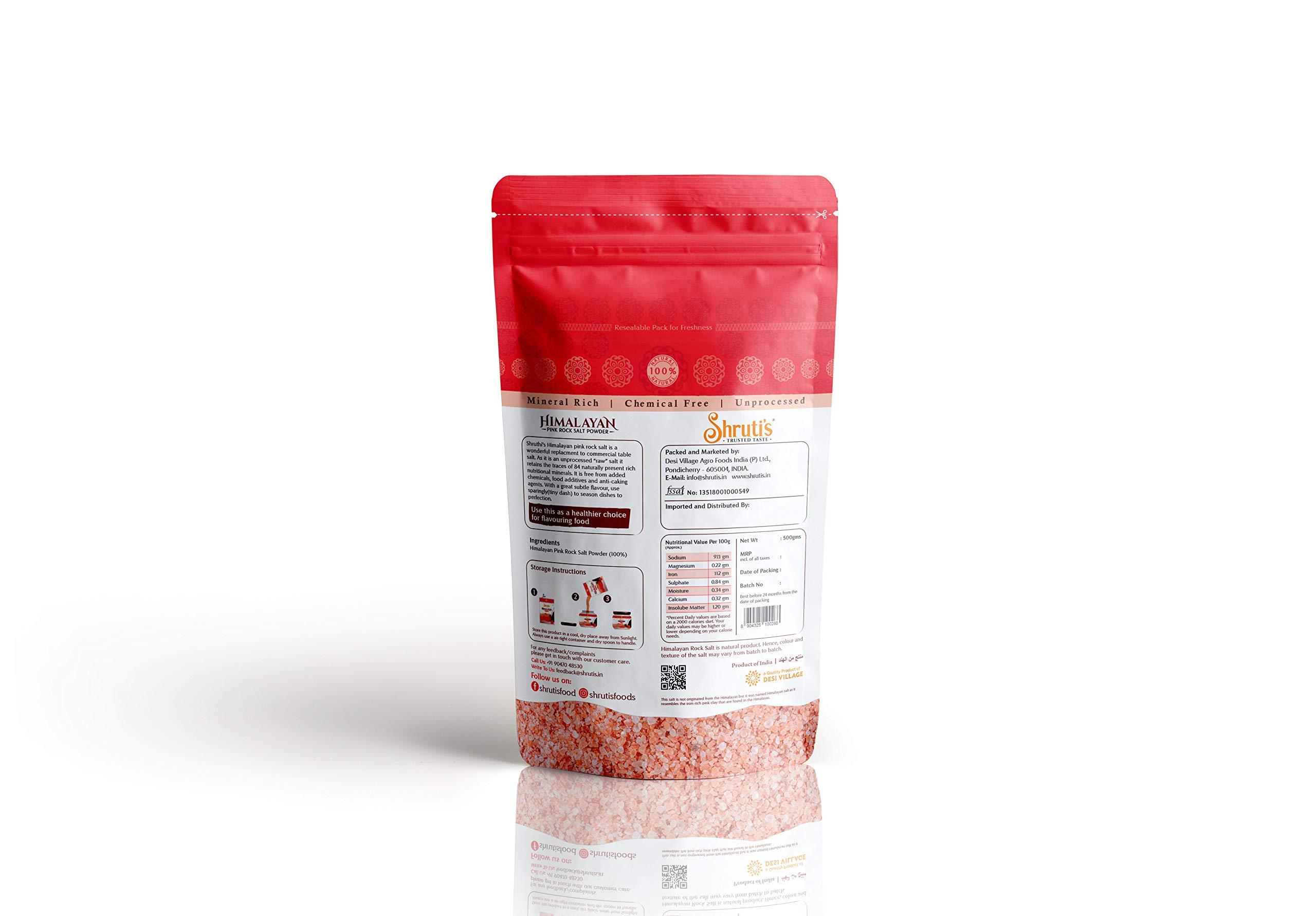 SHRUTI'S Himalayan Pink Salt Crystal 500 Gm Packs (Pack of 2)