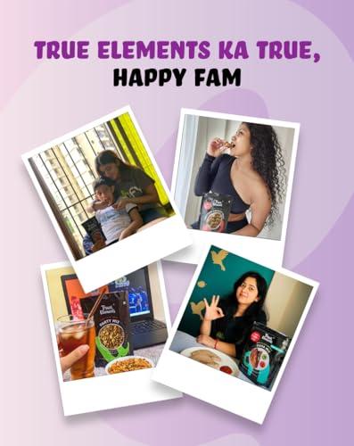 True Elements True Elements Crunchy Granola Dark Chocolate 900g - Granola for Breakfast | 23% Berries, Seeds & Almonds | 100% Wholegrain Cereal | Healthy and Tasty Breakfast