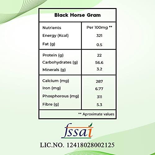 B&B Organics B&B Organics Black Horse Gram(900 g)/ Karuppu Kollu Paruppu/Protein Rich & Certified Organic Legume