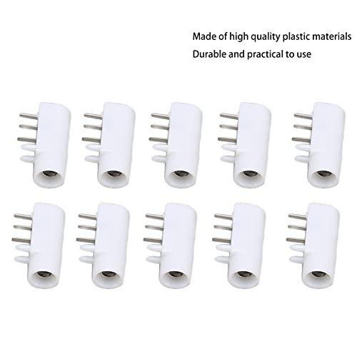 Nunafey Electrode Machine Socket, Potable 2.35 Safety 10pcs Small Size TENS Machine Socket for Home Salon Use