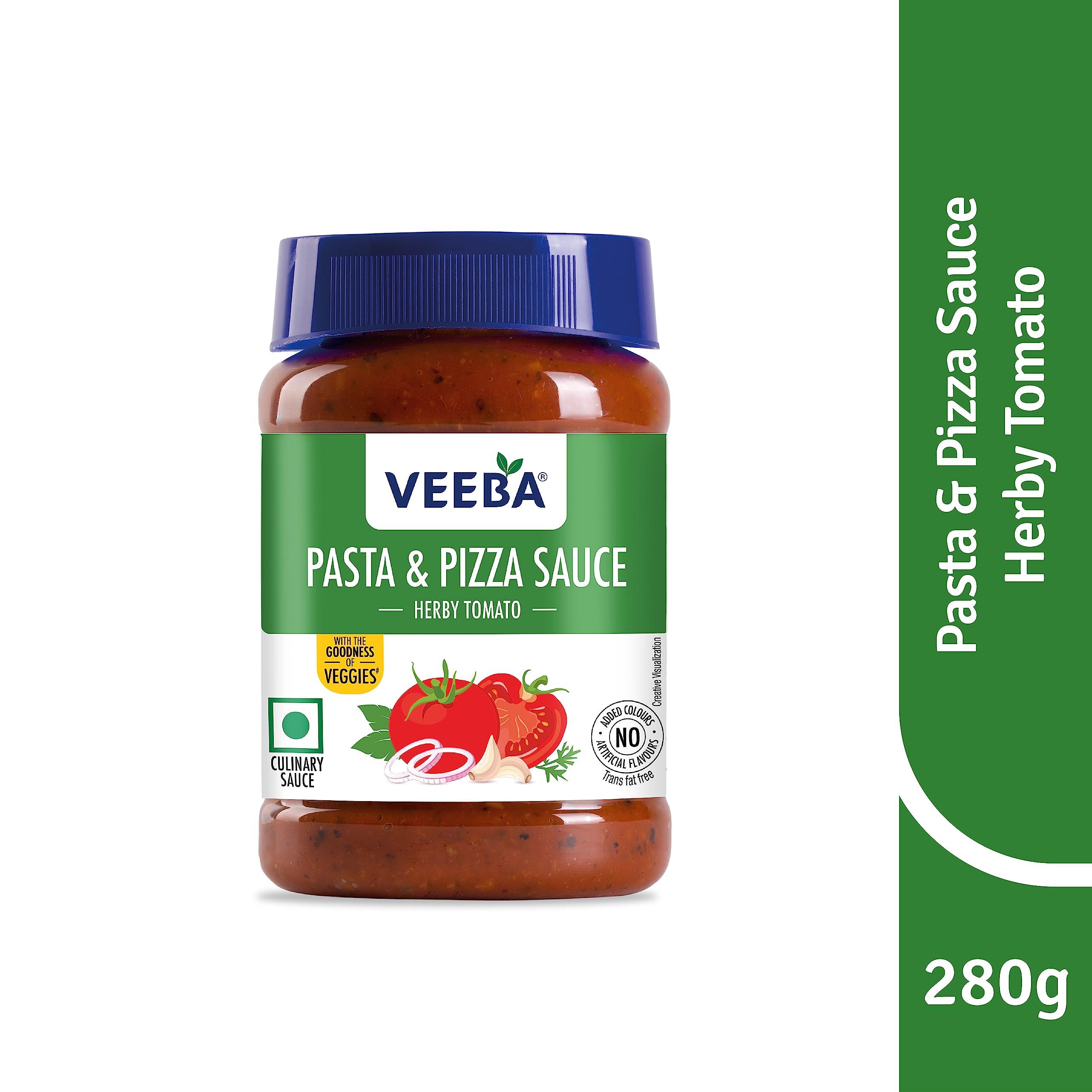 VEEBA Veeba White Pasta Dressing, 250g & veeba Pasta Pizza Sauce 280g