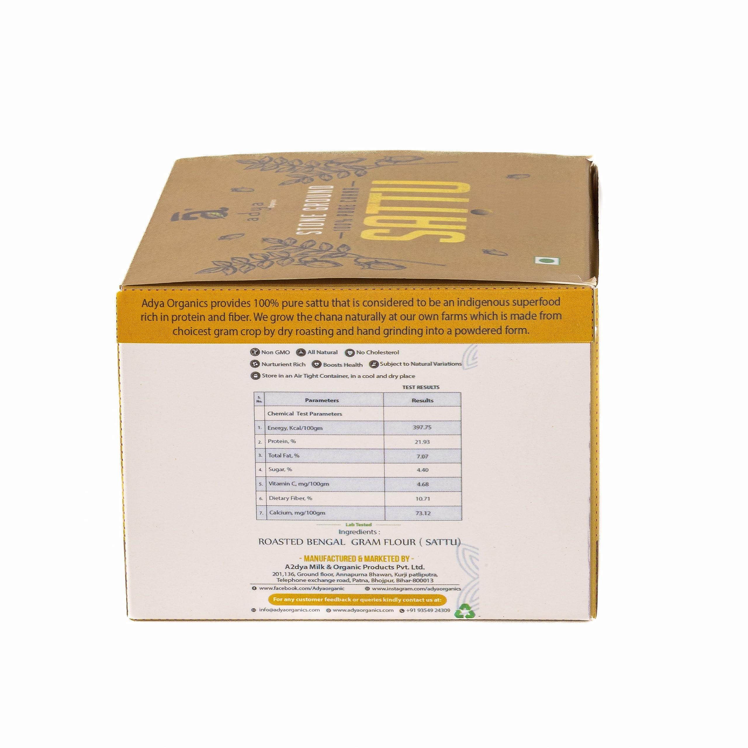 adya organics Adya Organics Chana Sattu Premix I Ready to drink Sachets (Pack of 10)