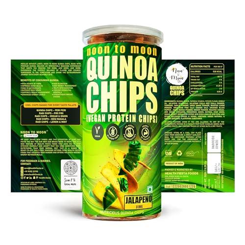 noon to moon Noon to Moon Quinoa Jalapeno Jive Flavoured Chips | Vegan & Gluten-Free Superfood Chips | Pack of 1 (150g x1)