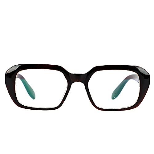 GAINX GAINX Blue Cut Zero Power Navigator Spectacles with Anti-glare for Eye Protection from UV by Computer Tablet Laptop Mobile (Unisex, T.BROWN, Free Size)