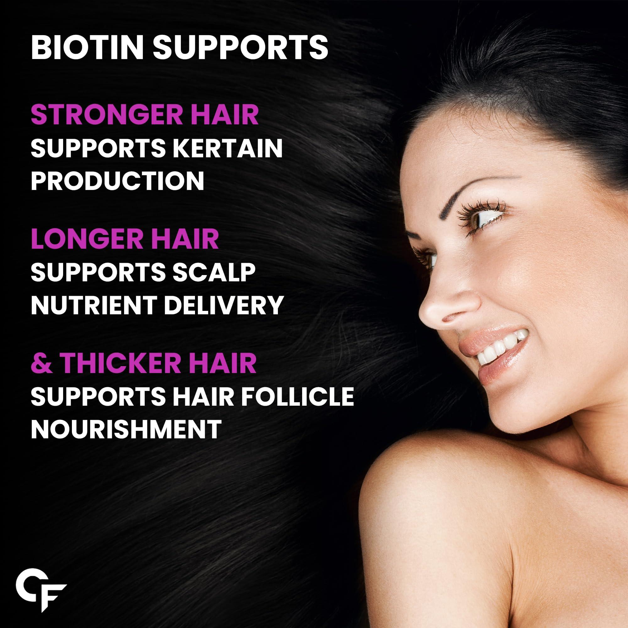 Carbamide Forte Carbamide Forte Biotin 10000mcg | Biotin Tablets for Hair Growth | Biotin Supplement for hair, skin, and nails | Hair Vitamins for Men & Women | 120 Tablets