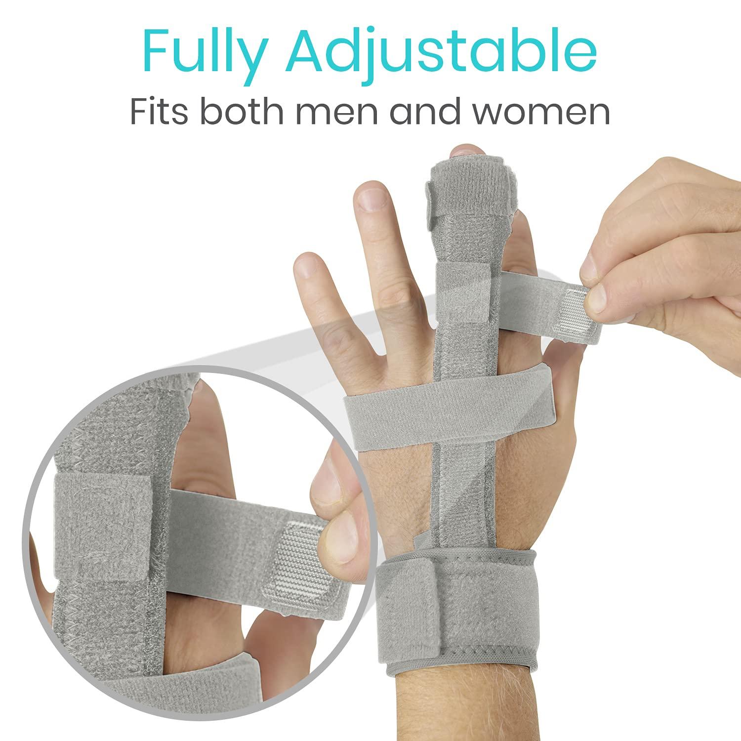VIVE Vive Trigger Finger Splint - Full Hand and Wrist Brace Support - Adjustable Locking Straightener - Straightening Immobilizer Treatment For Sprains, Pain Relief, Mallet Injury, Arthritis, Tendonitis