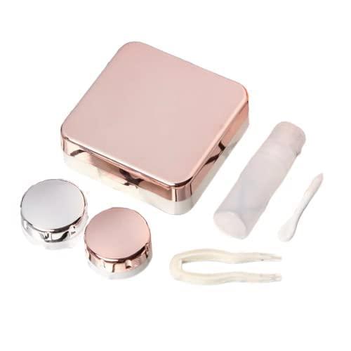 RRJ RRJ Plastic Contact Lens Case | Lens Box For Travel | Lens Case For Contact Lenses With Mirror, Tweezer, Applicator, Solution Bottle & Lens Box (Multicolor)