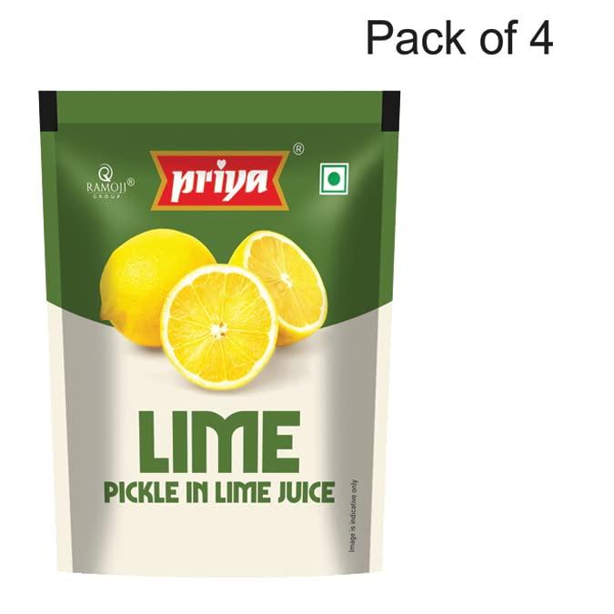 Priya Priya Pickles Combo of 5 Pickle With Garlic 35g Pouch (Each Flavor Pack of 4) - Mango Pickle,Ginger Pickle, Lime Pickle, Gongura Pickle, Tomato Pickle- (Pouch Pack of 20)