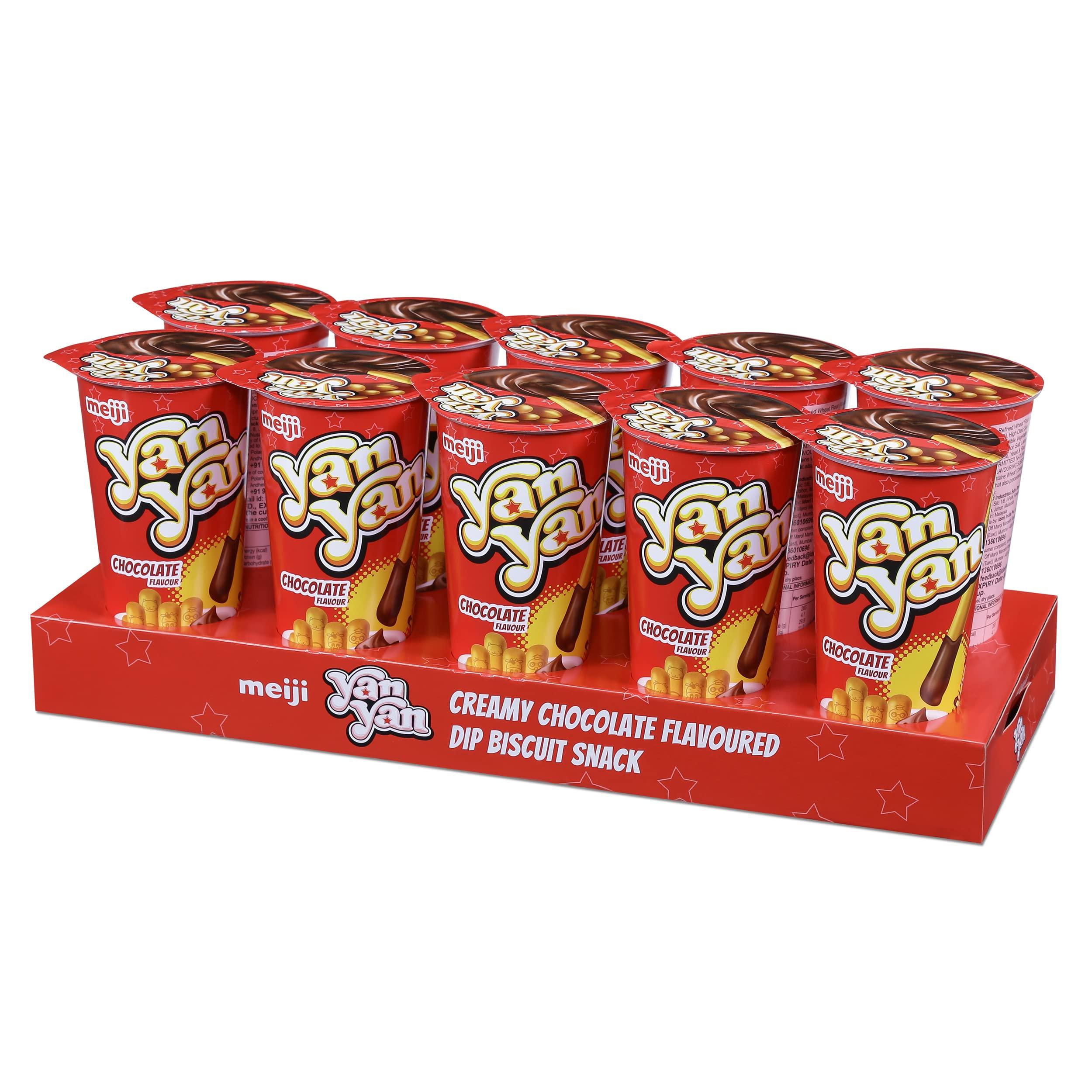 meiji Meiji Yan Yan Biscuits (Chocolate, Pack Of 10) 540 gram