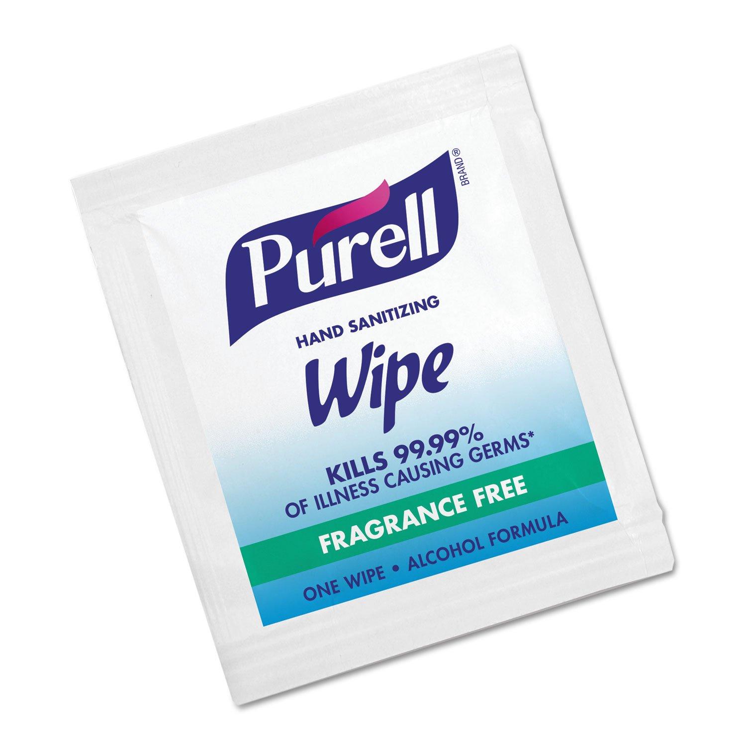 Purell Premoistened Sanitizing Hand Wipes, Towelettes Individually Wrapped, 100/box (Set of 11) by Gojo