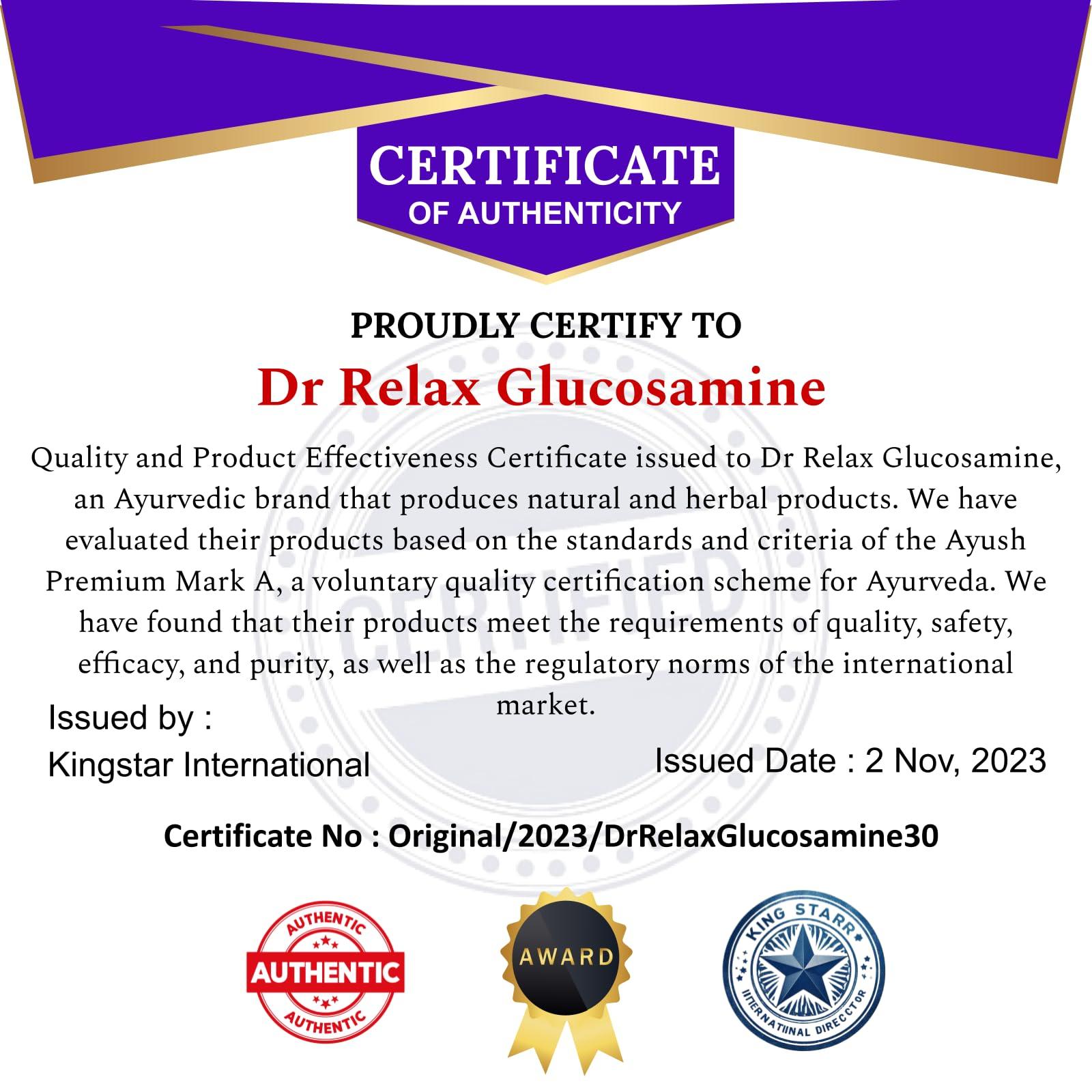 US Labs First Choice Glucosamine HCL with Boswellia - Joint Support Supplement for Fast & Active Relief