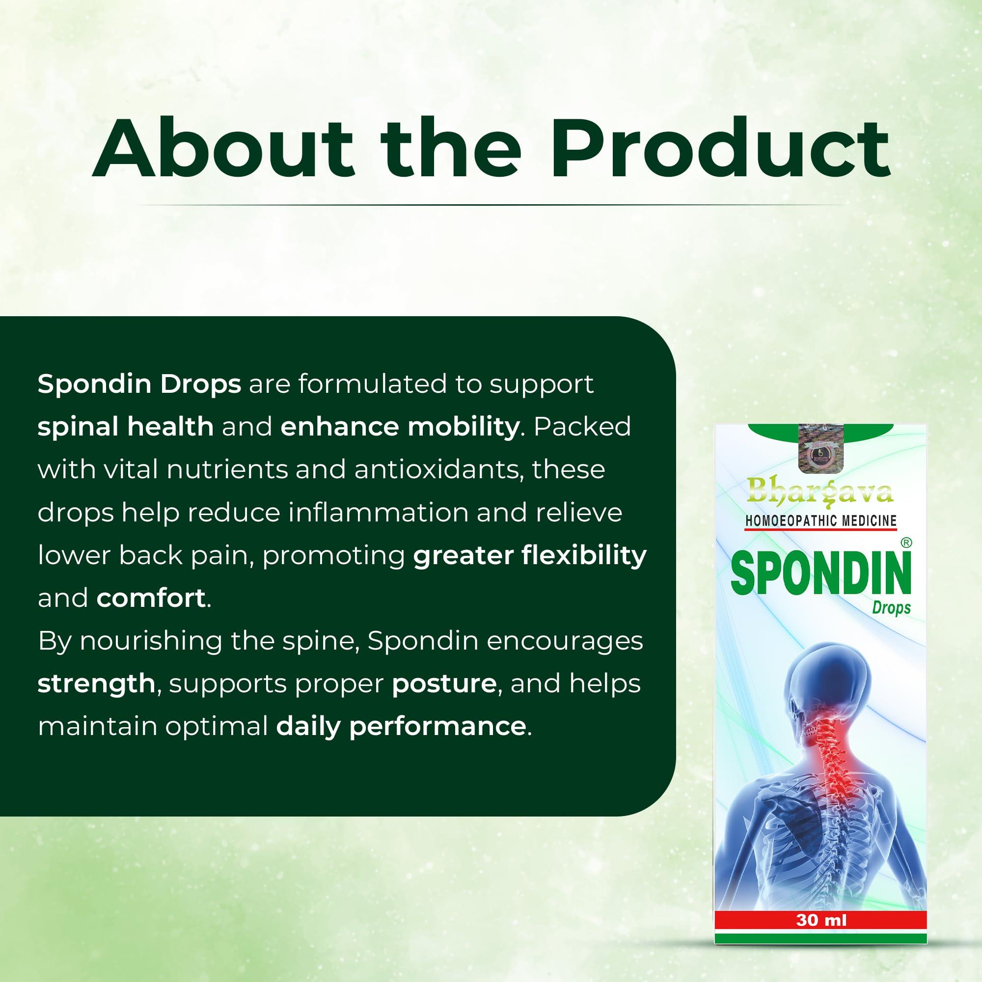 Way2ship Bhargava Spondin Drop Homeopathic Medicine - 30ml (Pack of 1)