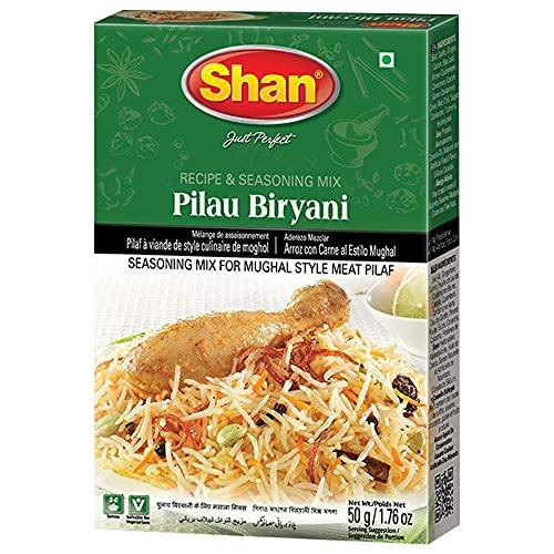 Shans Shans Pilau Biryani Masala 50G EACH (400G Pack of 8 Pieces)