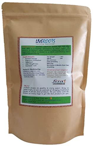 LIVEROOTS LIVEROOTS™ Natural and Pure Jaggery Powder 1Kg | Country Sugar | Nattu Sakkarai | Sarkkara Peati | Bellada Pudi | Taad ka gud