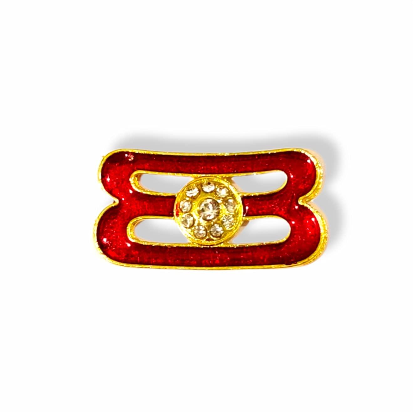 THE KANHA STORE; Your place of trust for every spi The Kanha Store Tripund Tilak for Lord Shiva Idol Bholenath & Shivling | Rhinestone Red Metal Tika | Brij Sugandha (3.5 cm)