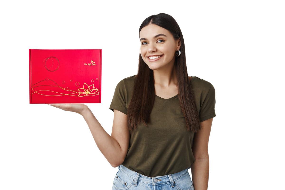 The Gift Tree The Gift Tree Opulent Chocolate Gift Basket | Brew Coffee, Italian Wafer Cookies, Hazelnut Chocolate Bites & Almond Brittle | Gift for Friends, Family, Corporate, Birthday, Anniversary & Festivals