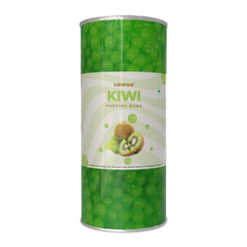 ZAWAA ZAWAA Kiwi Fruit Flavor Popping Boba of 1 kg With 1 Paper Straw of 11mm