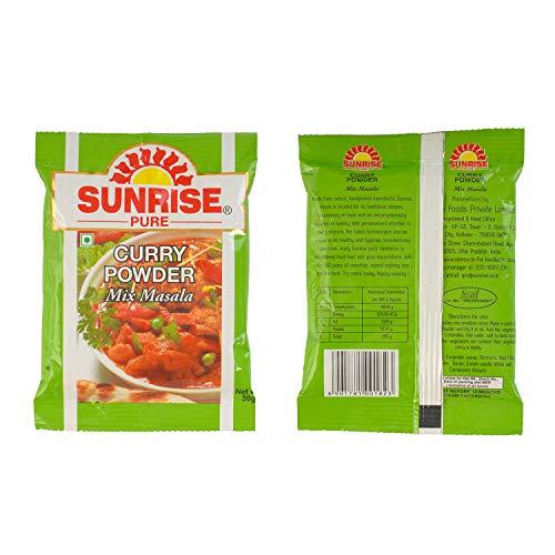 Sunrise Pure Sunrise Chaat Masala, Garam Masala, Mix Masala, Shahi Garam Masala, Tadka Masala, Each Pack 50gm with Compounded Hing 25gm (Pack of 6)