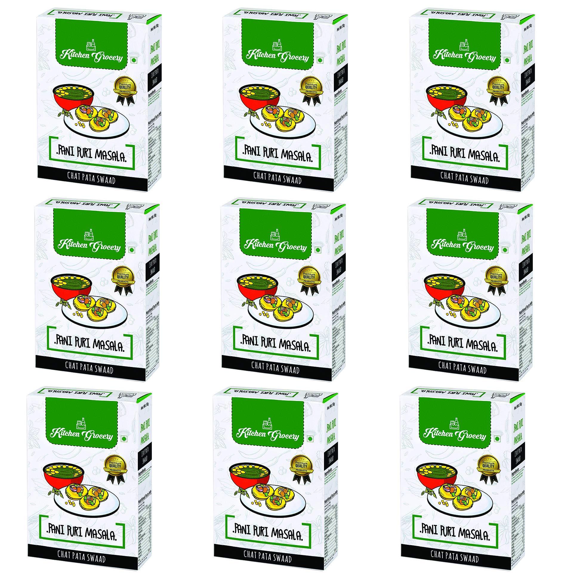 Kitchen Grocery Kitchen Grocery Pani Puri Masala Chat Pata Swaad - Pack of 9 (50gm)