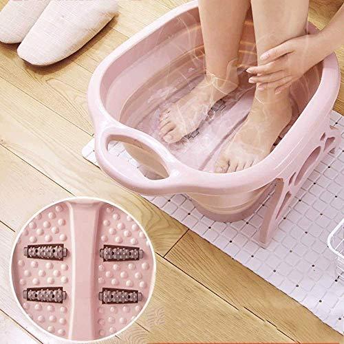 MAHVIW MAHVIW Foot Soaking Bath Basin | Pedicure Foot Spa Massager | Plastic Foot Tub for Soaking Feet | Cold & Hot Water Foot Massaging Bucket for Women & Men (Multicolour)