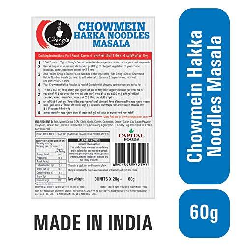 Ching's Secret Ching's Secret Chowmein Hakka Noodle Masala Pouch, 60 g