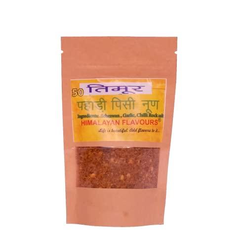 HIMALAYAN FLAVOURS HIMALAYAN FLAVOURS, Organic Himalayan Flavored Salt Handmade On SilBatta - Timur (Pack of 5)