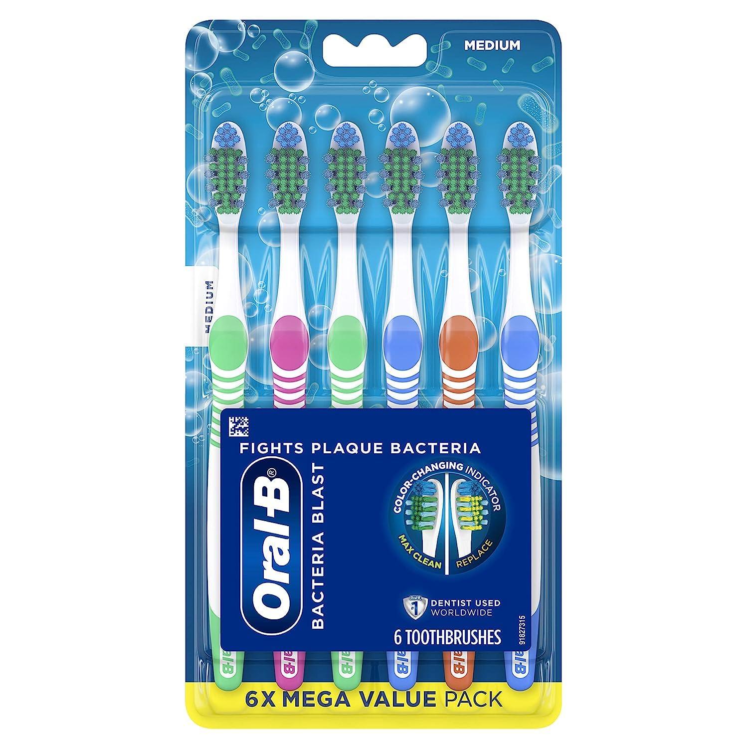 Oral-B Oral-B Complete Deep Clean Toothbrush, Medium, 6 Count