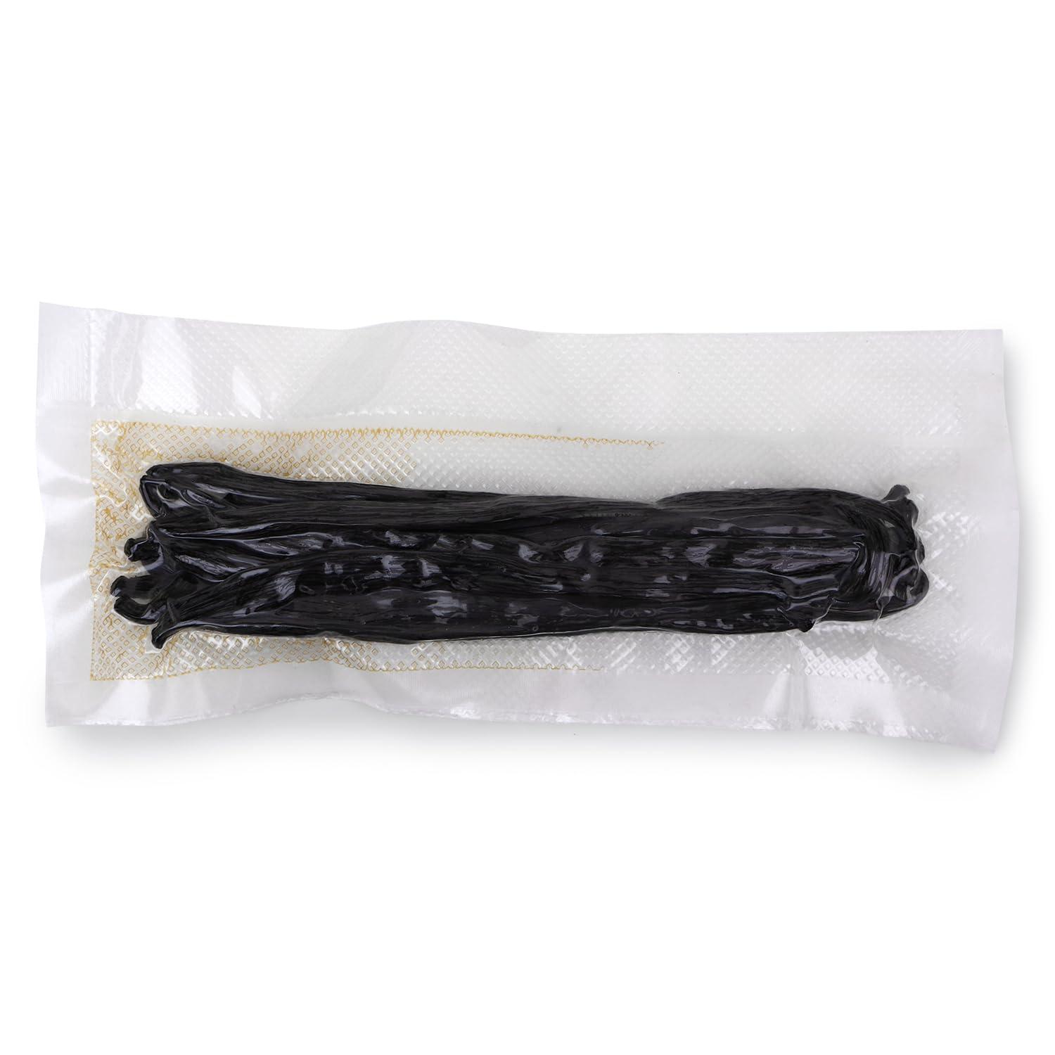 Natural or Nothing Gourmet Vanilla Beans from Madagascar | 40 Grams (16-18 Beans) | Super Premium Grade A (12-15 cm) Pods | Sticks | For Baking, Extract, Cooking, Ice Cream, Coffee Brew