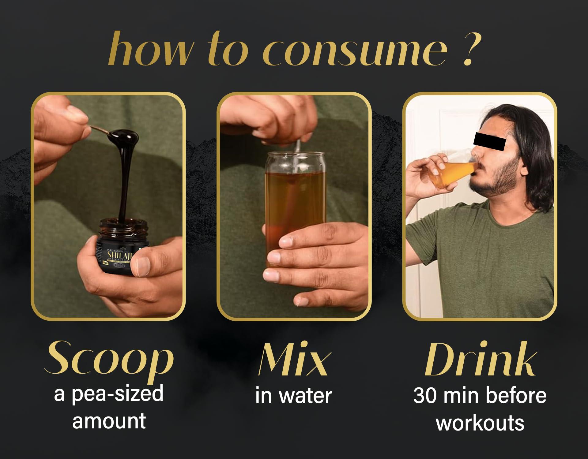 Sultan Night Sultan Night Himalayan Shilajit/Shilajeet Resin Helps Improve Strength | Immunity | Metabolism | Stamina | Energy and Help Boost Energy Levels Naturally (20g)