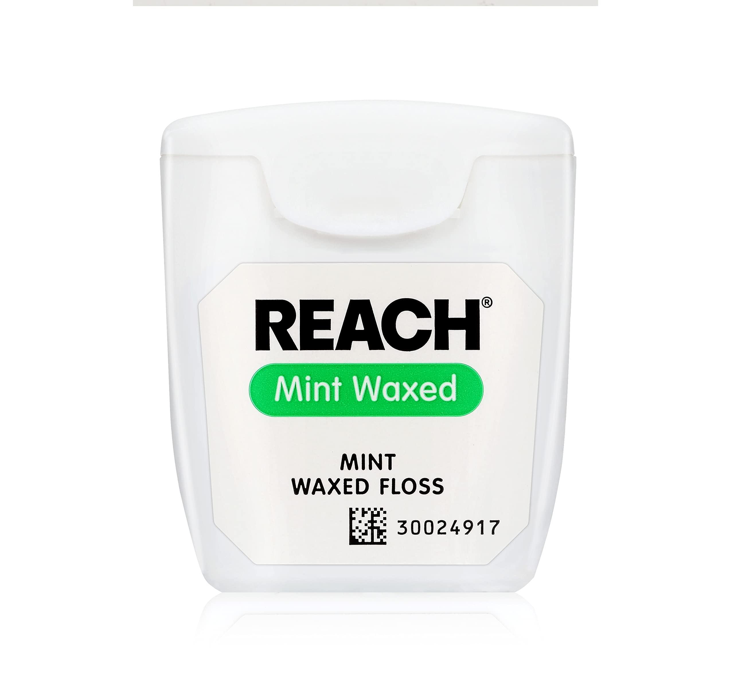 Reach Reach Waxed Dental Floss Mint, 55 Yards each by Johnson & Johnson