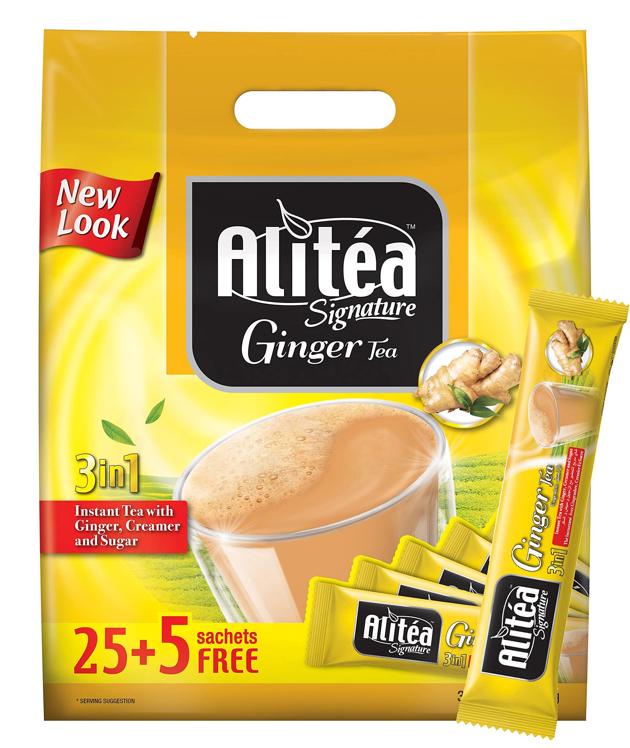 Alitea Alitea Signature Ginger Premix Instant Tea 3 in 1, (30 Sachets x 20gms)- 600gms