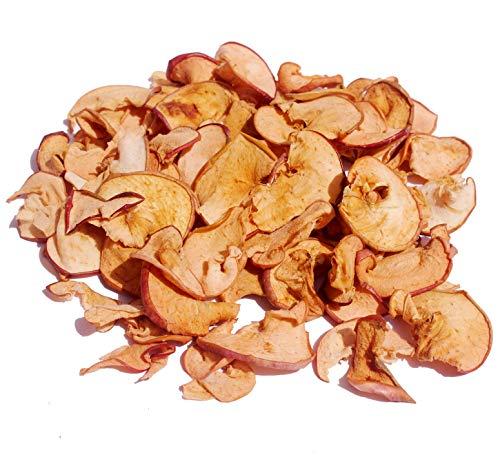 Vale Of Kashmir Vale Of Kashmir Apple Chips Slices Dried 100 gm in Food Grade Jar | Dry Apple 100% Natural No Added Flavours No Added Preservatives | Best Source of Fibre