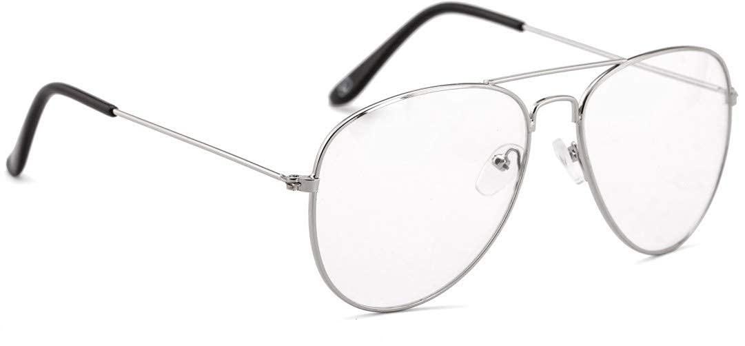 Lens Doctor Lens Doctor Reading Glasses For Men And Women Anti Glare UV 0.25 0.50 0.75 1.00 1.25 1.50 1.75 2.00 2.25 2.50 2.75 3.00 3.25 3.50 3.75 4.00 4.25 4.50 4.75 5.00 In Aviator Silver Color (4.50)