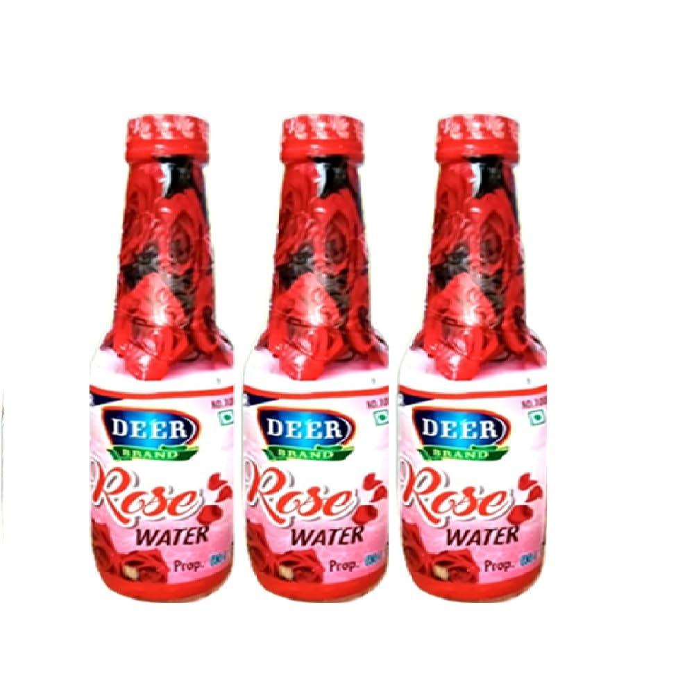 DEER BRAND MOGHLAI DEER BRAND Rice Dishes & Mughlai Dishes Water use in Biryani, Pulao,Fried Rice, Milkshakes,ice-cream,Rasmalai,Sharbat,Rasgulla,Sweet Dishes-Desserts (Rose Water Gulab Jal, 900 ML)