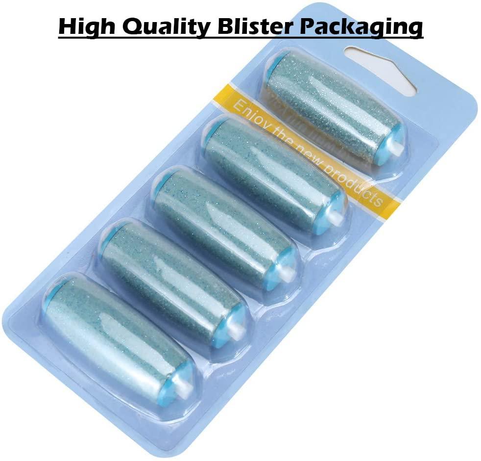 Mayting Replacement Roller Refill Heads for Amope Pedi Perfect Electronic Foot File (1 Extra&4 Regular contains shell powder)