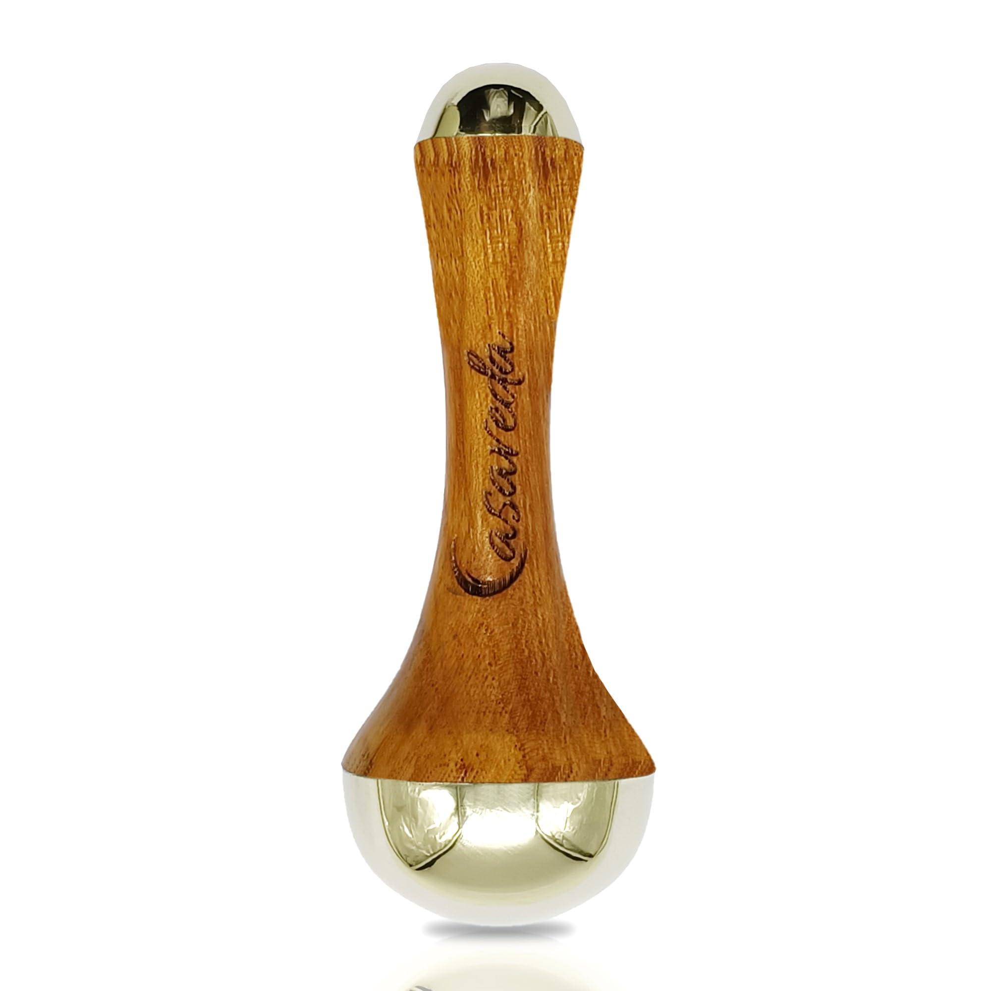 Casaveda Casaveda Double Side Kansa Wand Both Side Bronze Cap Ayurveda Face Yoga Beauty Tool Facial, Neck & Under-eye Massage Toning, Sculpting and Uplifting (Double Dome)