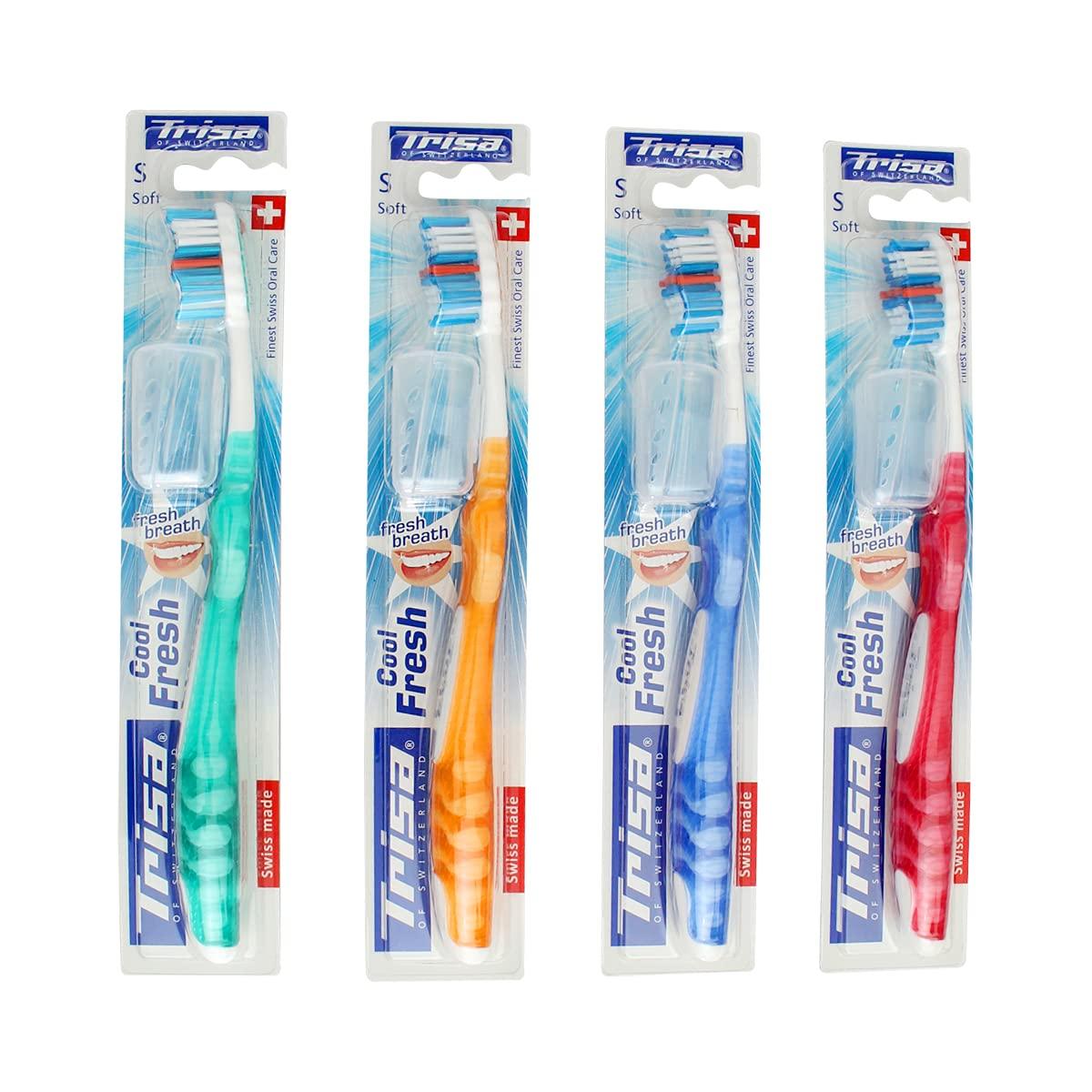 TRISA Trisa Cool Fresh Soft Toothbrush with Hygiene Box (Assorted Color)