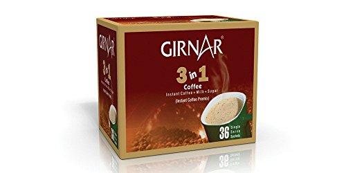 Girnar Girnar Instant Premix 3 In 1 Coffee (36 Sachets), 504 Gram