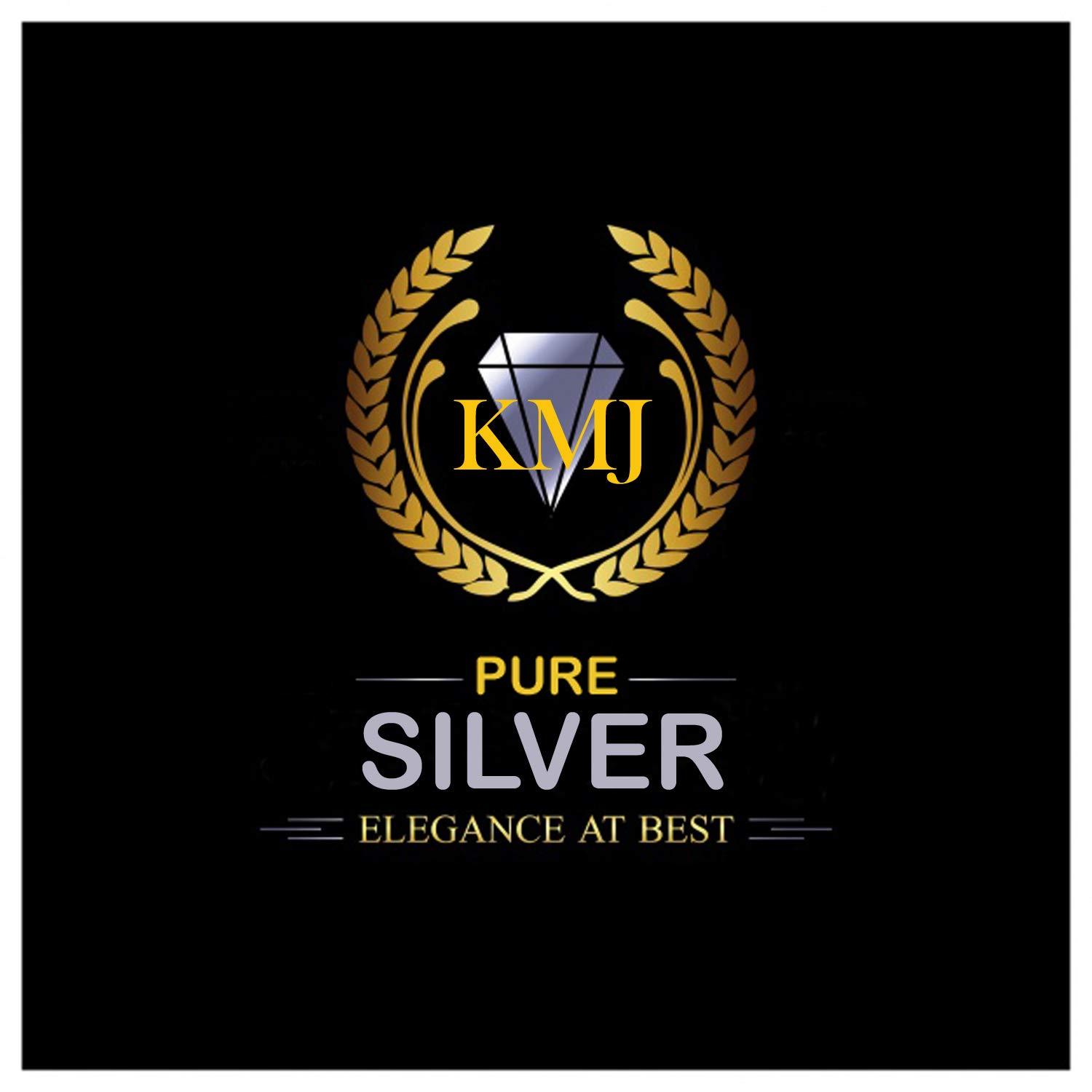 KMJ KMJ Pure Silver Belpatra/Bilva Leaves for Puja, chandi ki belpatra (wt. 1.5 Grams)