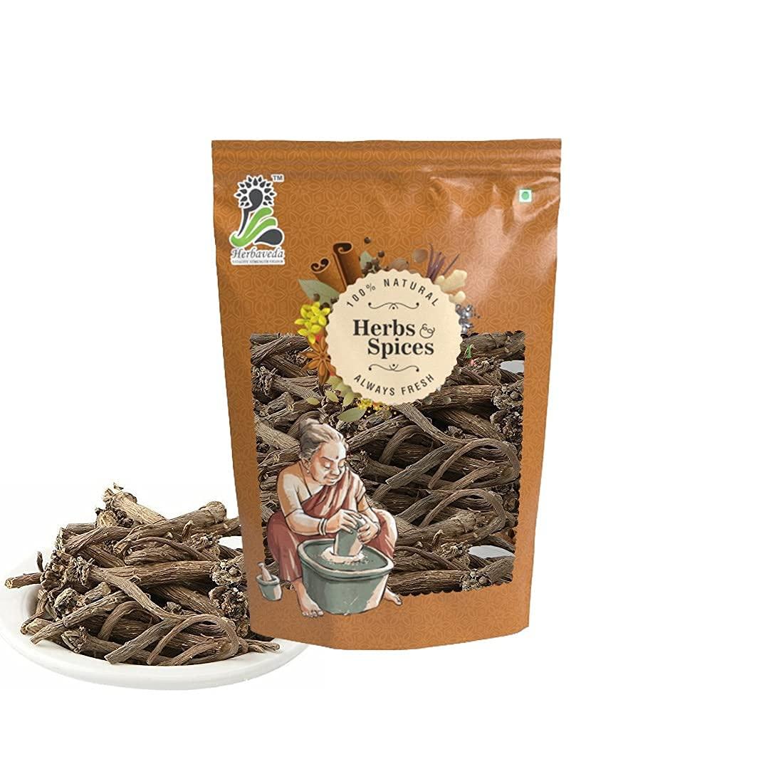 LEANBEING Herbaveda - Akarkara Irani powder 100g | Akarkara Asli | Anacyclus Pyrethrum | Pellitory Root