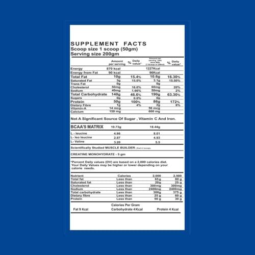 MAXENER WELLNESS MAXENER WELLNESS Mass Xtream - Mass/Weight Gainer 700 Gram, Chocolate