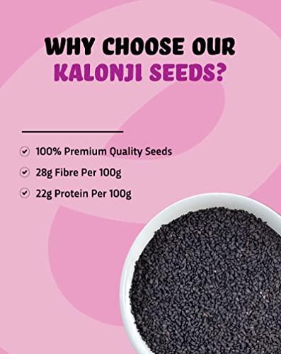 True Elements True Elements Kalonji Seeds 250gm - Premium Nigella Seeds | Seeds for Hair Growth | 100% Natural | Indian Superfood | Add flavour to curries|