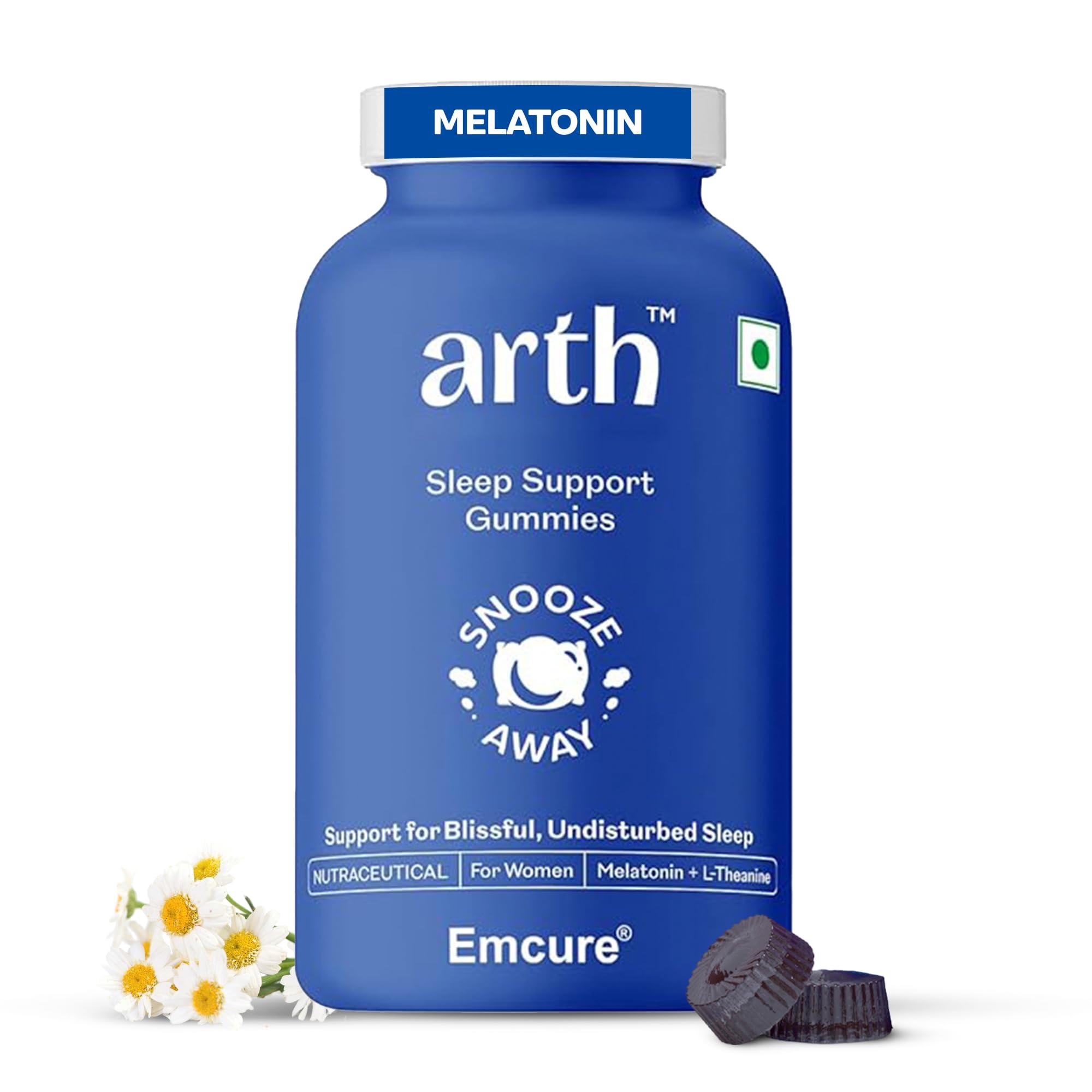 ARTH Arth Sleep Gummies | 30 Plant-Based Melatonin Gummies (5mg) with Chamomile, Passion Flower Extract & L-Theanine | Supports Deep Sleep & Relaxation | Safe, Non-Addictive Sleep Aid with No Added Sugar
