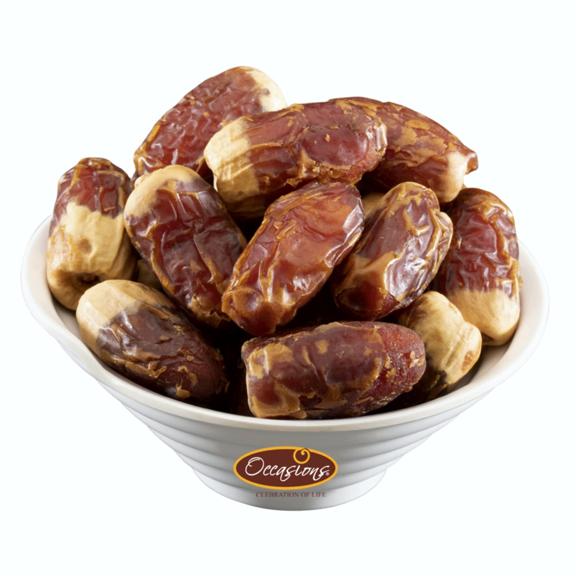 Occasions Occasions Sweet & Delicious Regular Sagai Dates - 500g, Sagai Dates, Original Sagai Dates, Dried Dates |Rich in Iron | Healthy Food | Saudi Arabian Dates