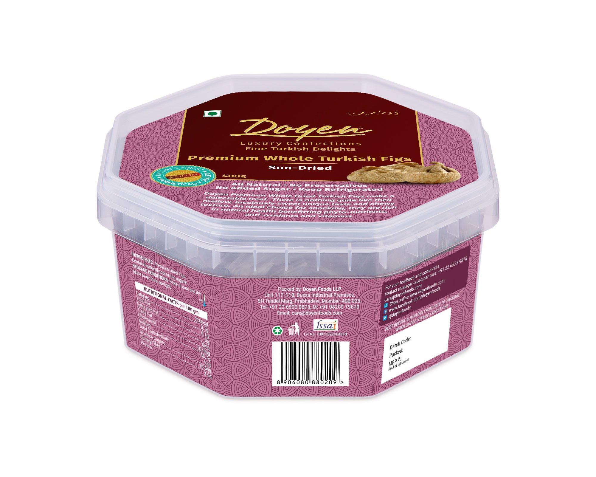 Doyen Turkish Premium Dried Fruits Combo Saver Pack - Large Size Figs (Anjeer) and Apricots From Turkey (Combo Pack)