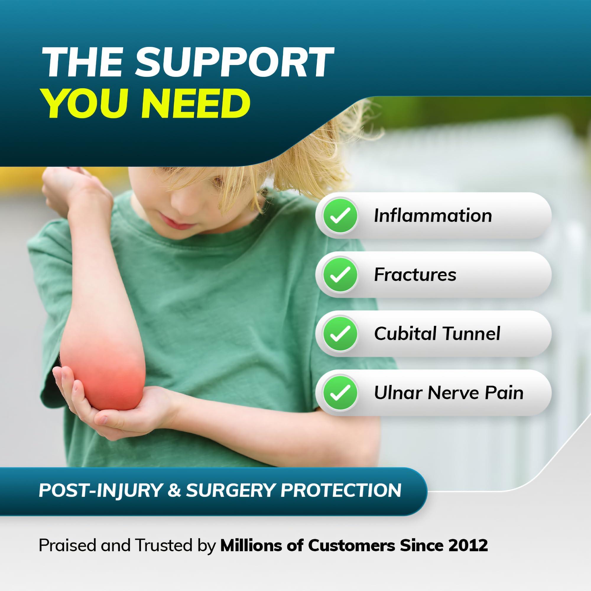 BraceAbility Pediatric Elbow Immobilizer Splint & Arm Restraint for Toddlers / Children-S