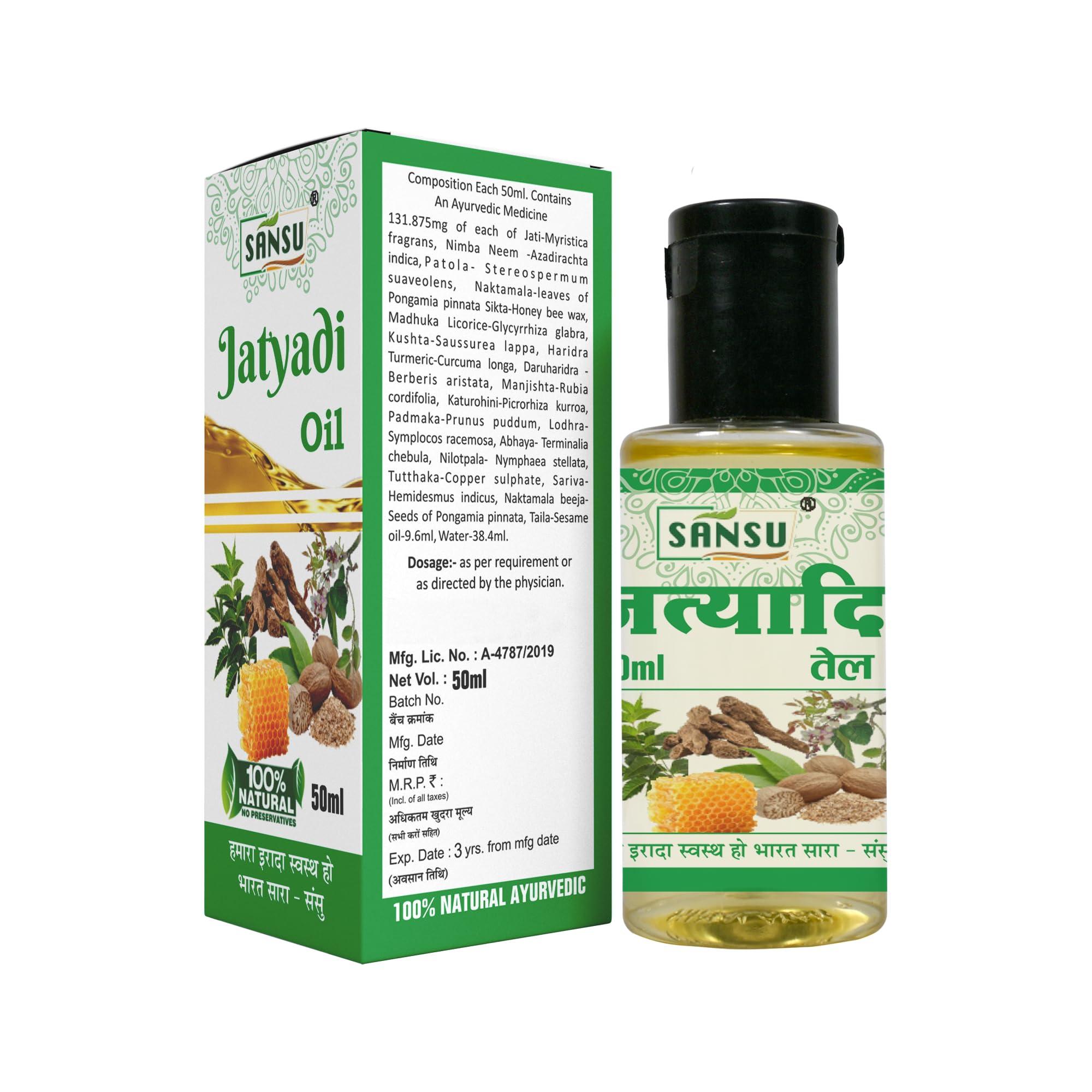 SANSU Sansu Jatyadi OIl Ayurvedic Natural 50ml (Pack of 3)