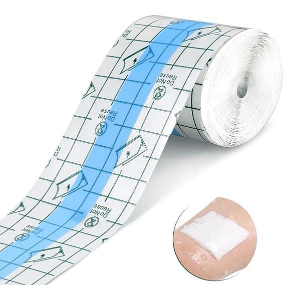 Generic Transparent Stretch Adhesive Bandage,Band Aid Waterproof Bandages for Wounds Clear Waterproof Bandages Dressing Tape Bandaid Strips Waterproof Clear Adhesive Bandages(5 Cm * 5 M).