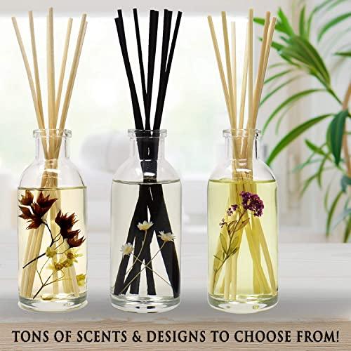 Urban Naturals Urban Naturals Leather Mahogany Scented Oil Reed Diffuser Refill | Includes a Free Set of Reed Sticks! 4 oz.