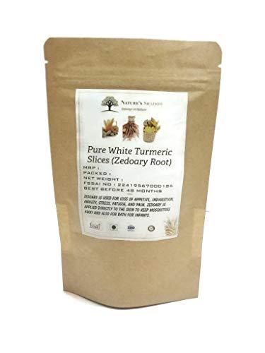 Nature's Shadow Nature's Shadow - Pure White Turmeric / Zedoary Root / Poolankilangu / Curcuma zedoaria / Ambe Halad for Skin and More - Origin Erode and Salem (Sliced Form, 1000 Grams)